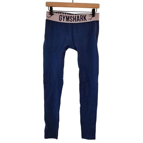 Gymshark Navy Blue Full Length Leggings Tights Activewear Pants Women's S - Picture 2 of 7